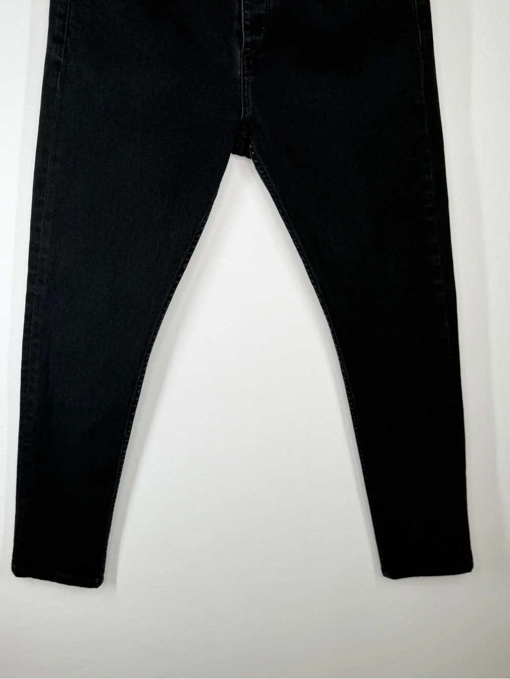 Rag & Bone Fit 1 Extra Slim Black Denim Jeans Button Fly Men’s Size 34